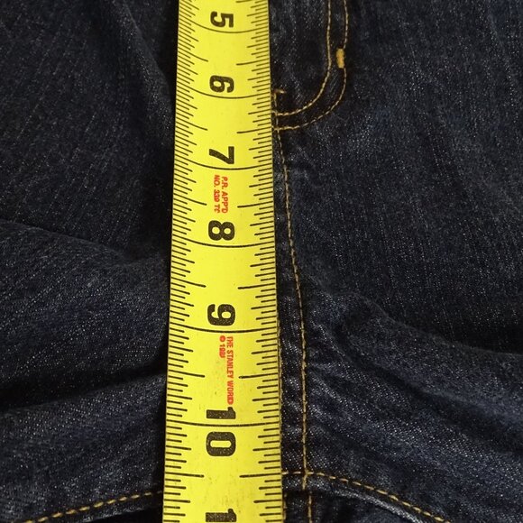 Old Navy Straight Leg Denim Jeans Boys Size 18 R Adjustable Waist Blue Cotton - Picture 10 of 12